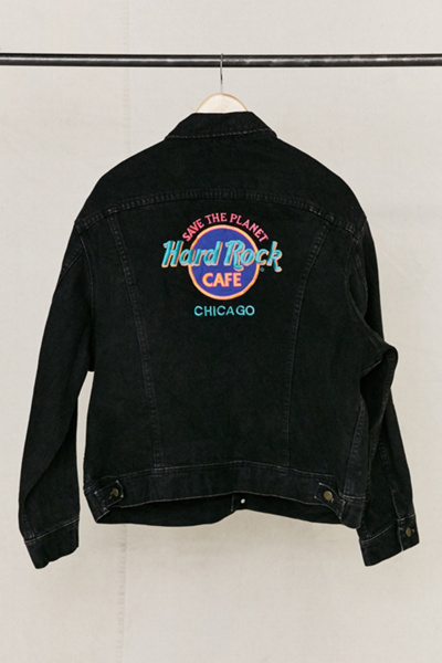 vintage hard rock cafe denim jacket