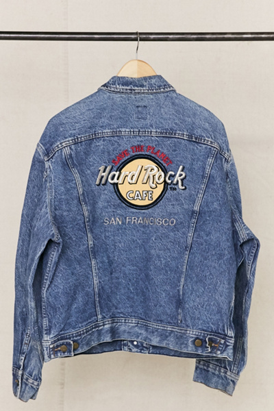 vintage hard rock denim jacket