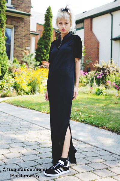 green adidas t shirt dress