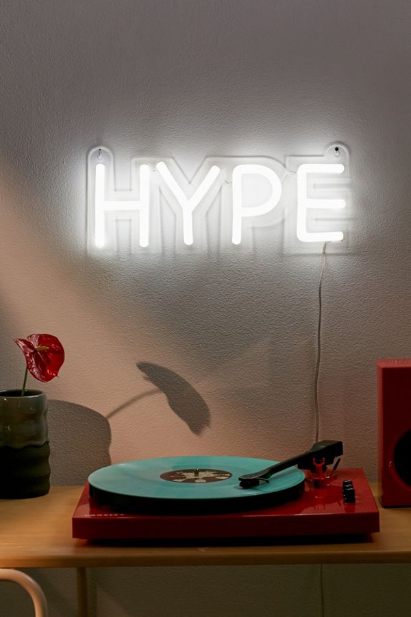 Hype Neon Sign Urban Outfitters