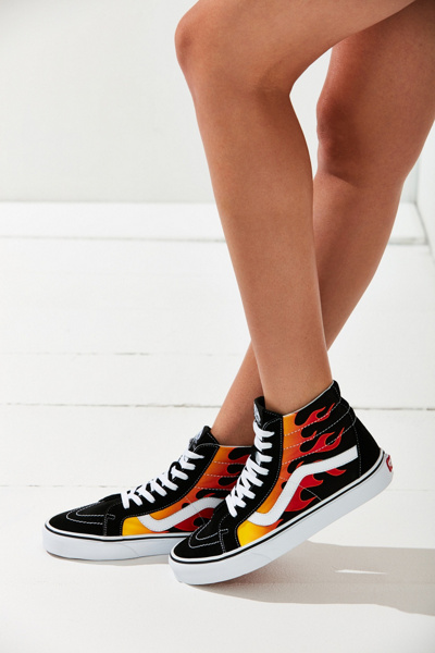 vans sk8 hi flame