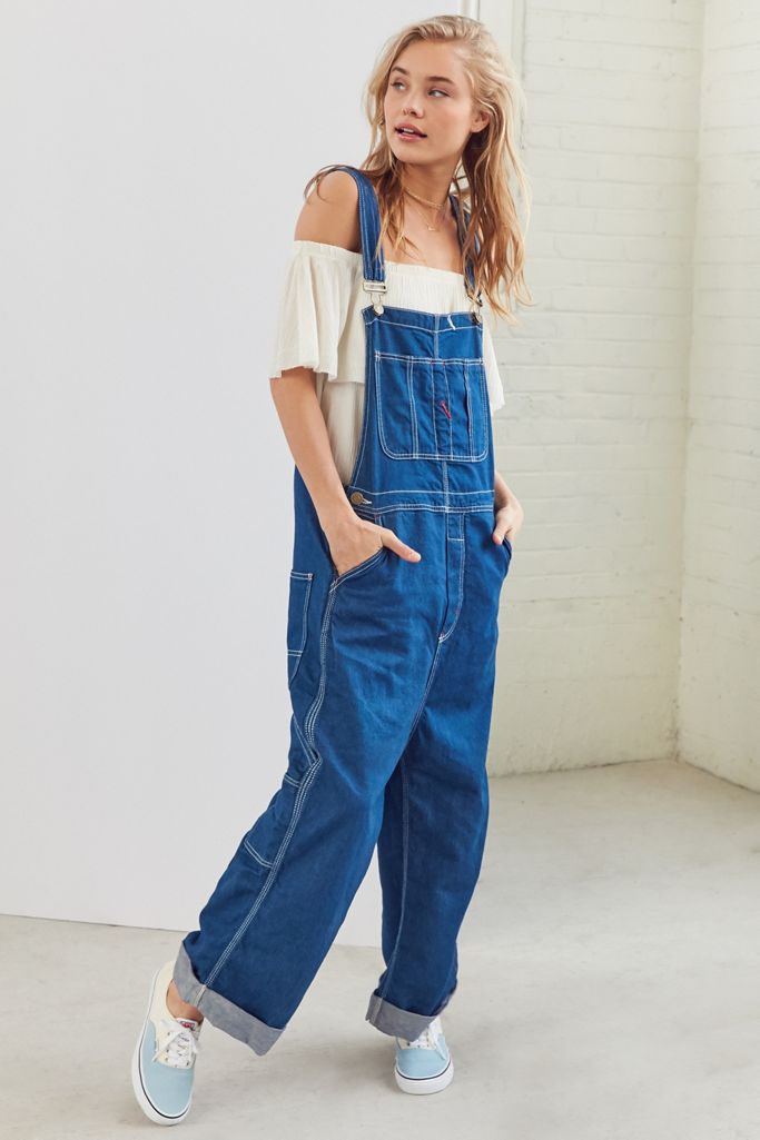 BDG Oversized Contrast-Stitch Overall | Urban Outfitters