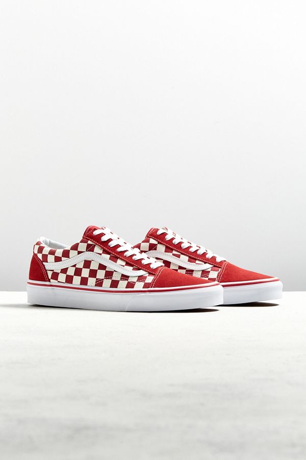 Vans Old Skool Racing Red Checkerboard Sneaker Urban Outfitters