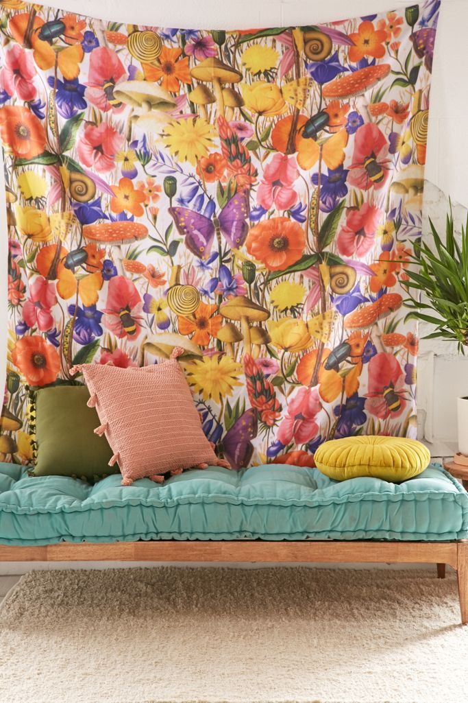 Trippy Floral Tapestry Urban Outfitters Canada