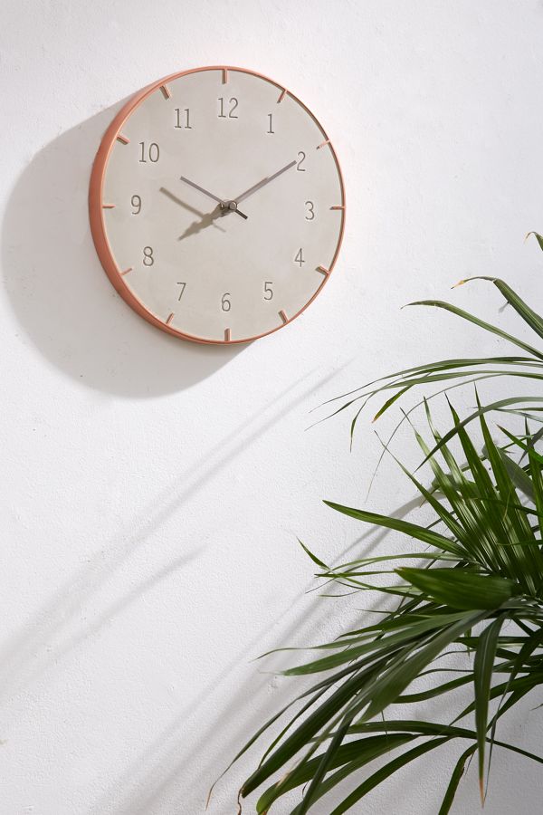 Abbi Concrete Wall Clock Urban Outfitters
