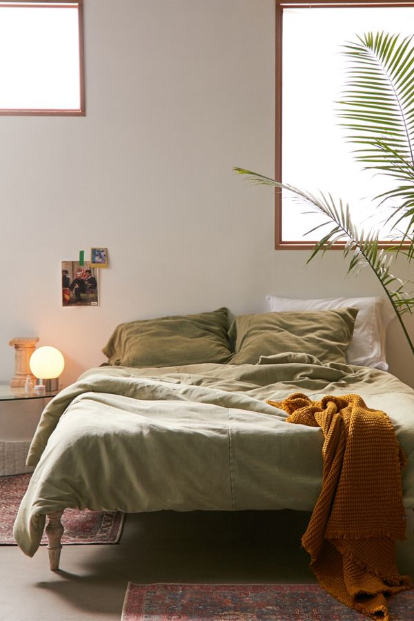 Faded Ribbed Jersey Comforter Urban Outfitters