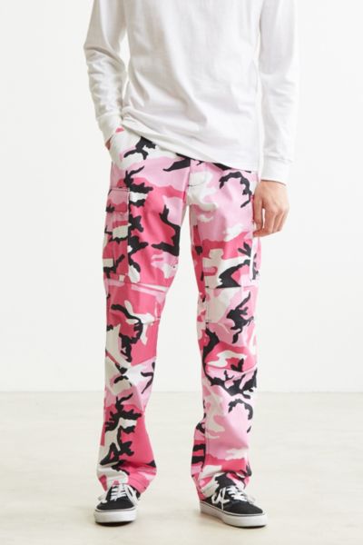 pink cargo camo pants