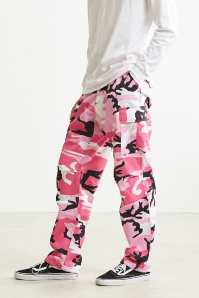 pink camo cargo pants mens