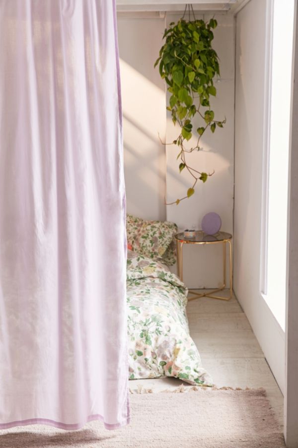 Sheer Voile Lavender Window Curtain Urban Outfitters