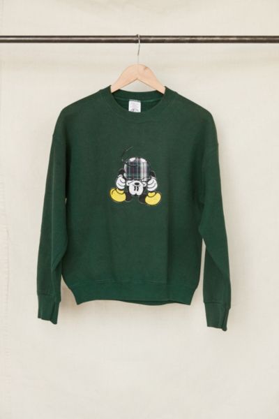green mickey mouse sweatshirt
