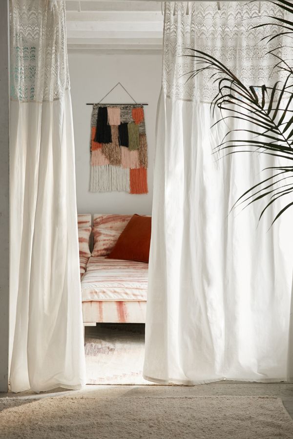 Amata Lace Window Curtain Urban Outfitters