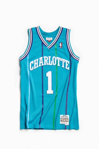 charlotte hornets muggsy bogues jersey