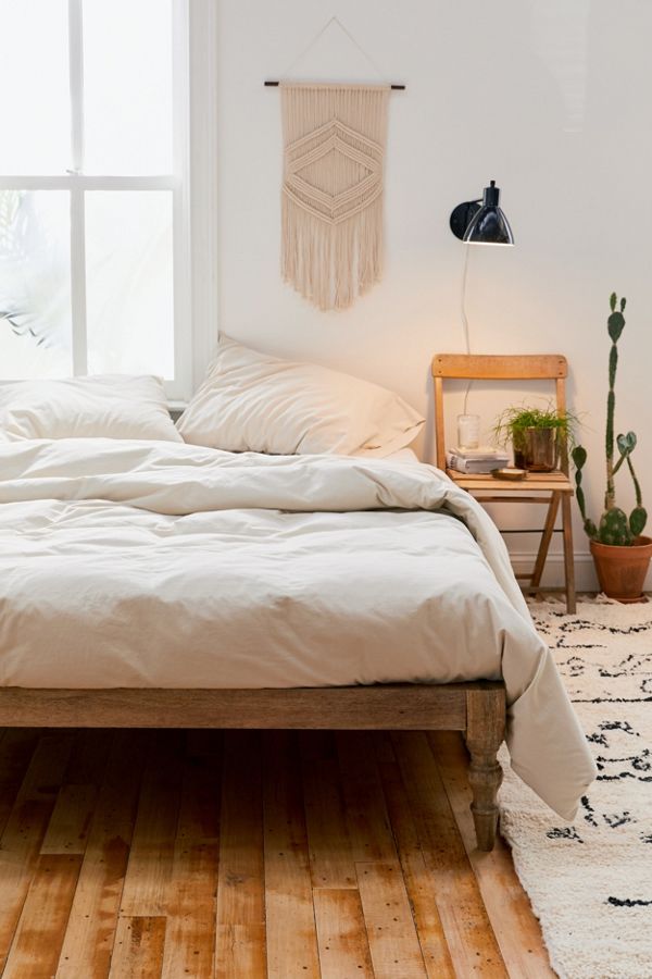 Slide View: 1: Washed Cotton Duvet Cover