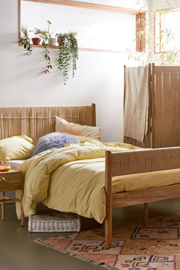 Slide View: 1: Washed Cotton Duvet Cover