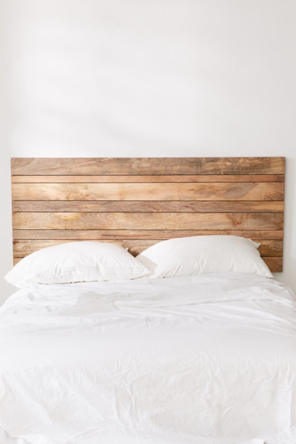 Slatted Wooden Headboard