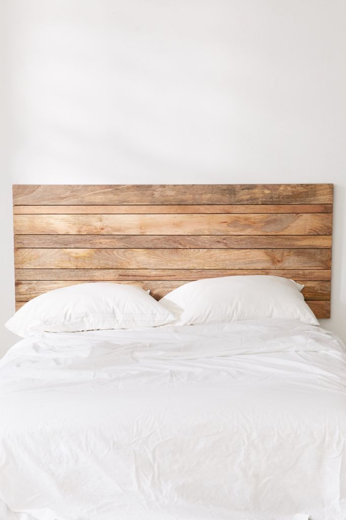 Slatted Wooden Headboard Urban Outfitters