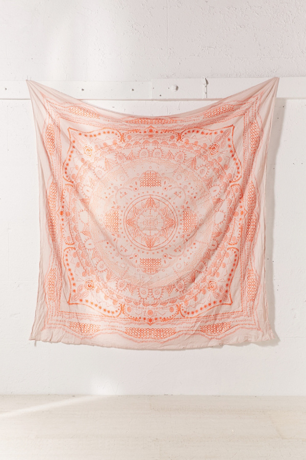 Ink Drawn Medallion Tapestry Urban Outfitters