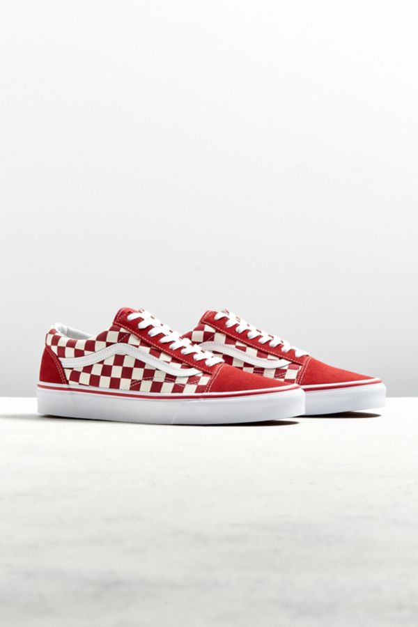 Vans Old Skool Red White Checkerboard Sneaker Urban Outfitters