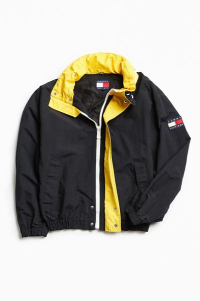 yellow tommy hilfiger windbreaker jacket