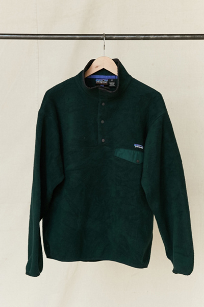 patagonia green fleece pullover
