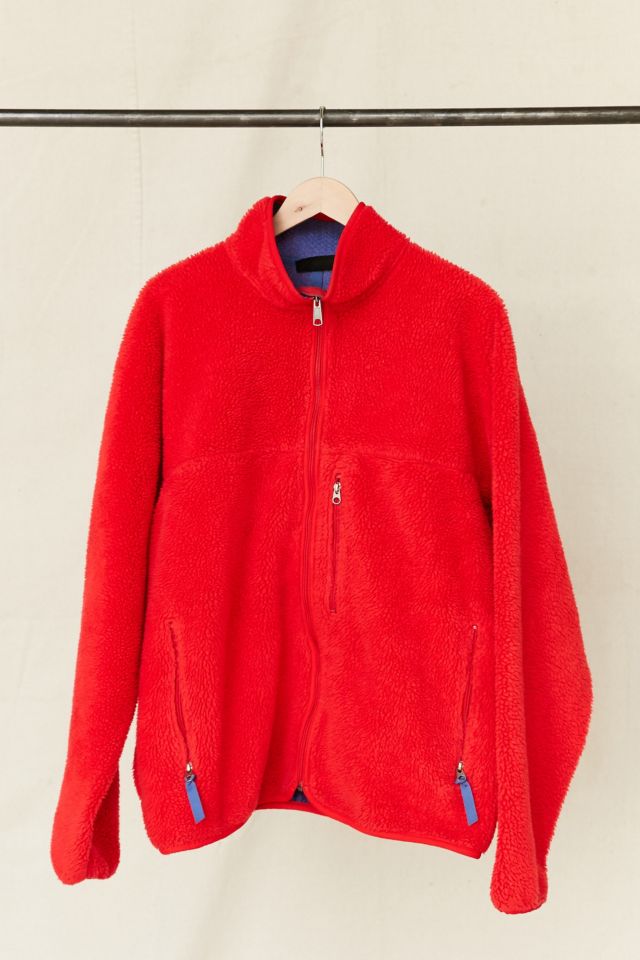 Vintage Patagonia Bright Orange Fleece Jacket | Urban Outfitters