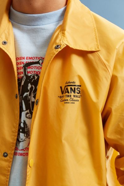 vans torrey jacket yellow