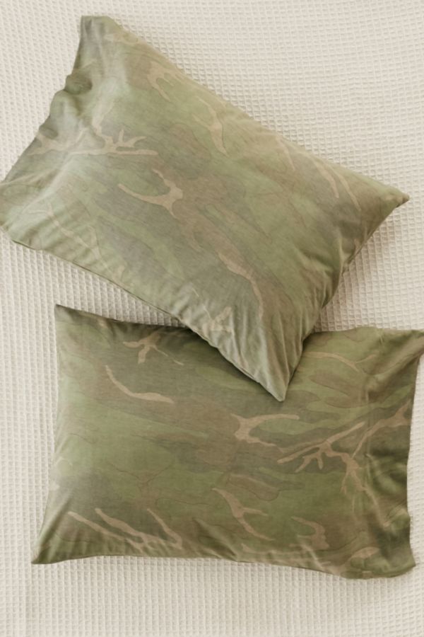 Camo Jersey Pillowcase Set Urban Outfitters