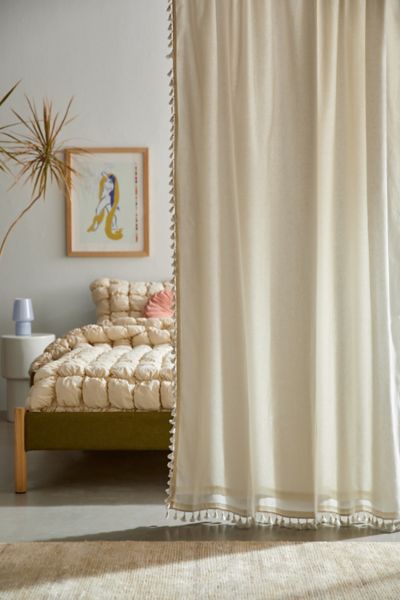 Palma Fringe Light Blocking Window Curtain