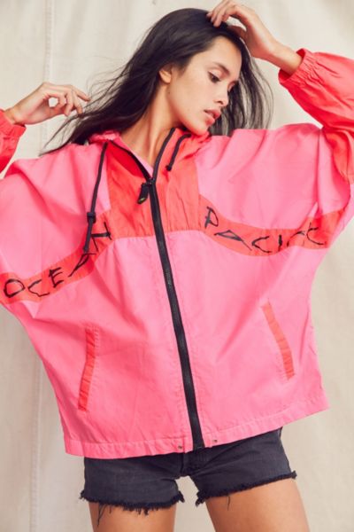 hot pink windbreaker jacket
