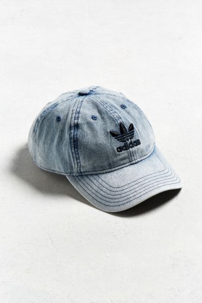 adidas trefoil denim baseball hat