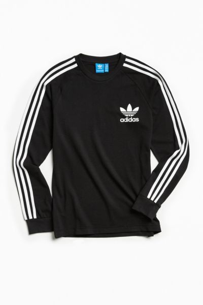 adidas Pique 3-Stripes Long Sleeve Tee | Urban Outfitters