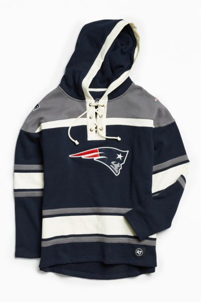 patriots lace up hoodie