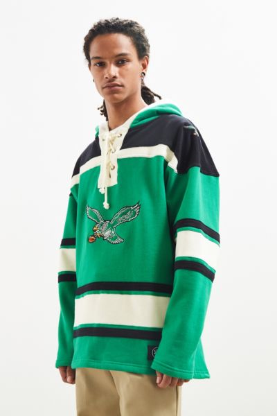 eagles lace up hoodie