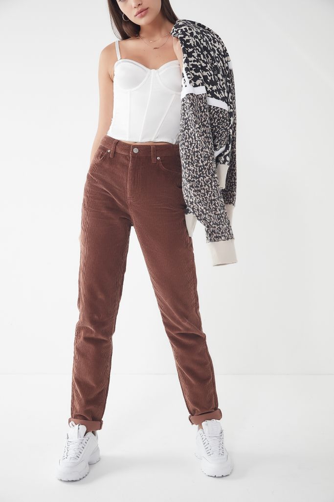 BDG Color Cropped Corduroy Mom Pant | Urban Outfitters