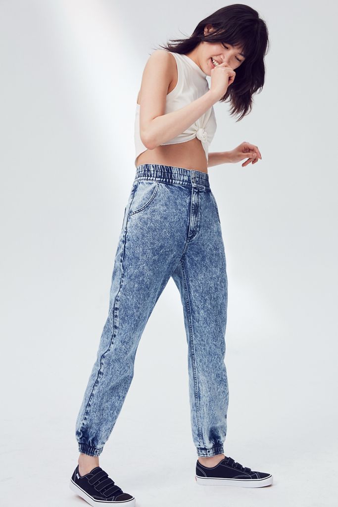 BDG Acid Wash Track Pant Jean | Urban Outfitters