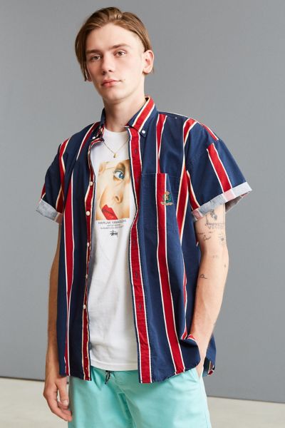 vintage striped button down shirt