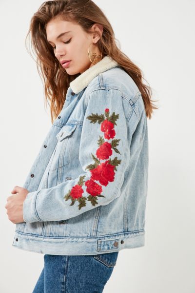 rose jeans jacket
