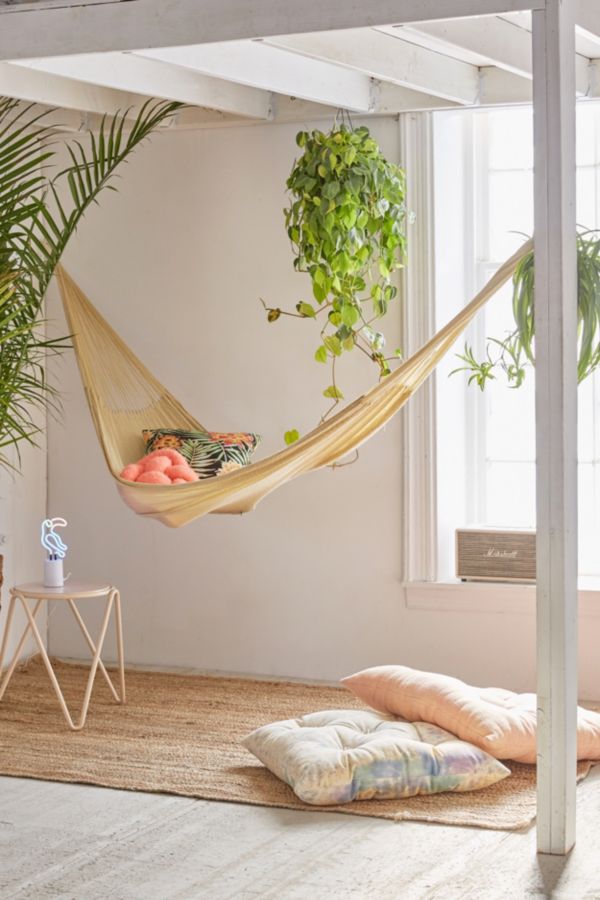 Yellow Leaf Hammocks Natural Double Hammock Urban Outfitters
