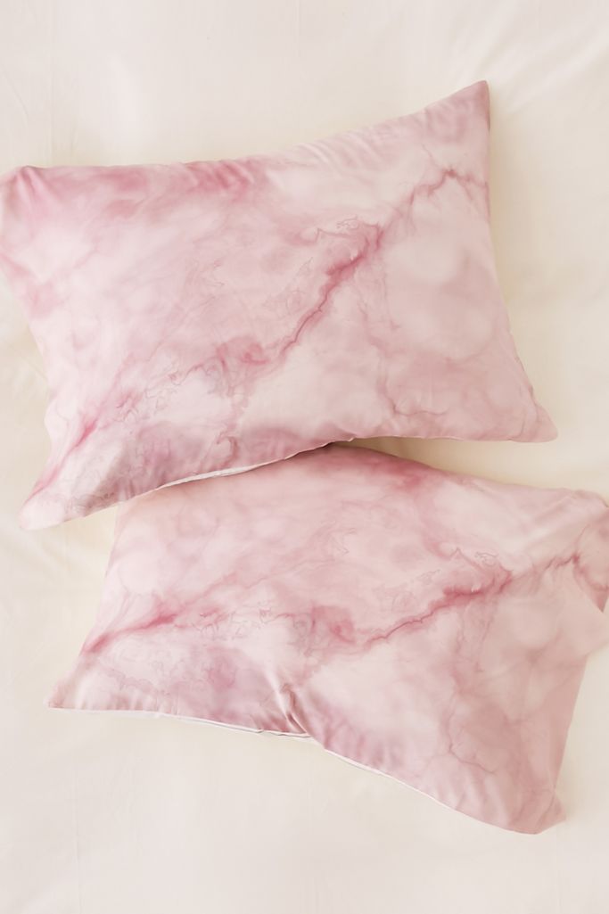 Chelsea Victoria For Deny Rose Gold Marble Pillowcase Set Urban