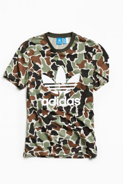 adidas camo trefoil tee