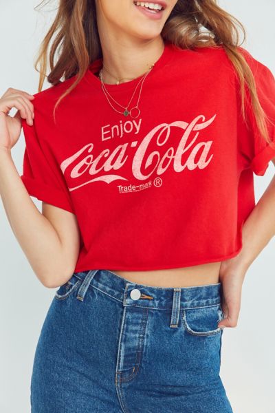 coca cola cropped sweatshirt