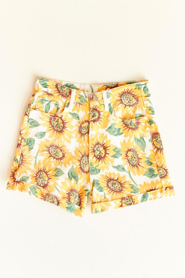 Vintage Sunflower Denim Short | Urban Outfitters