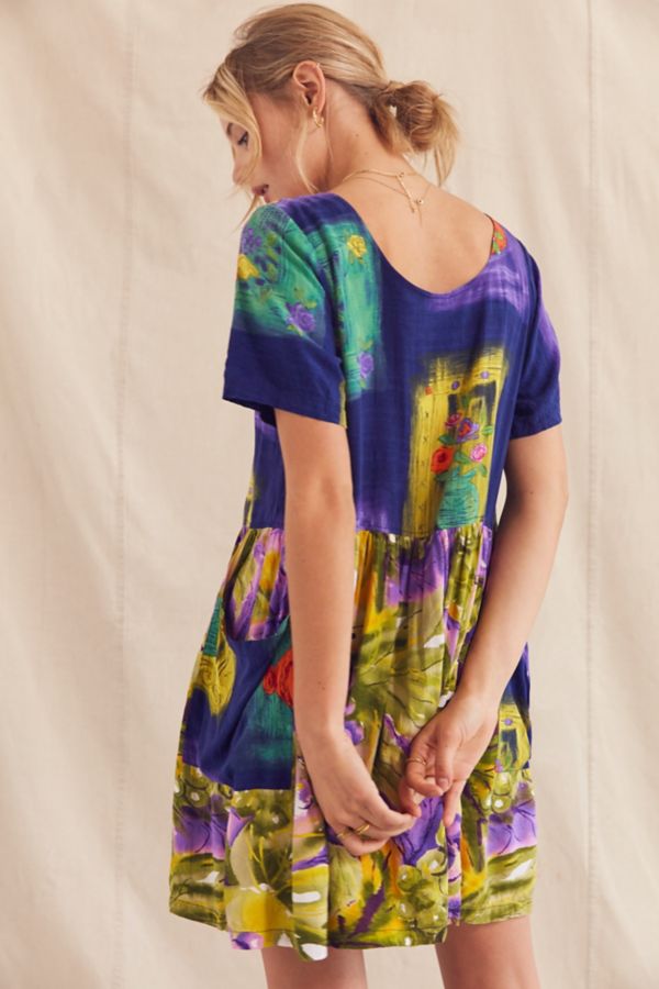 Vintage Jams World '90s Purple Mini Dress Urban Outfitters