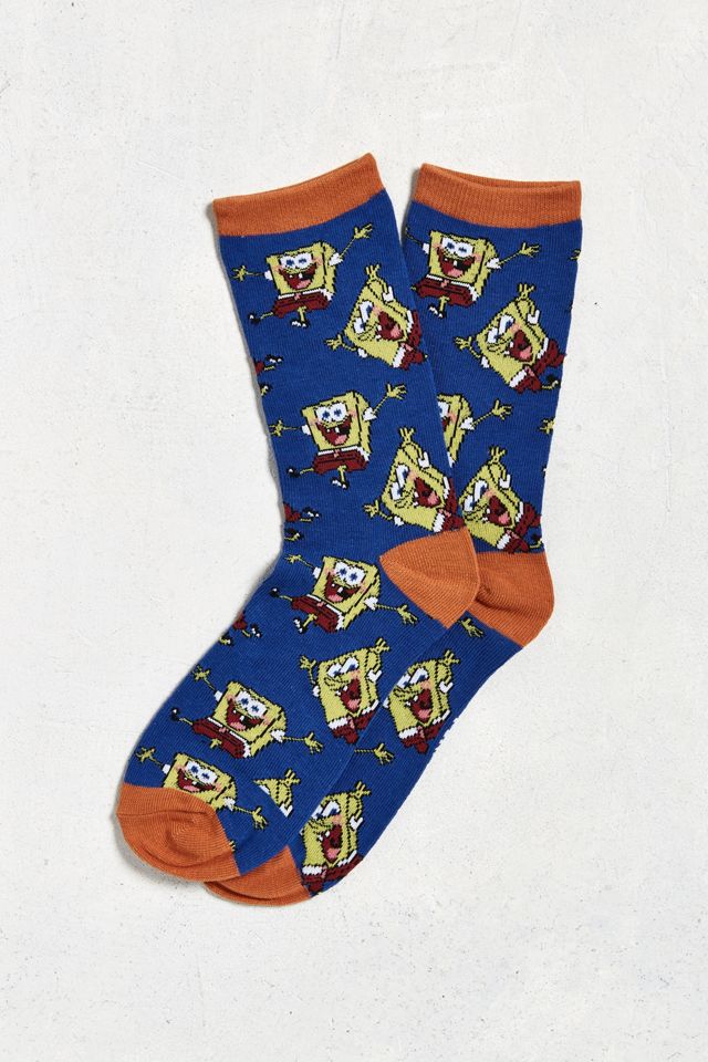 SpongeBob SquarePants Crew Sock Urban Outfitters