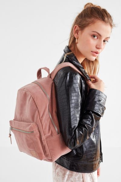 herschel velvet backpack