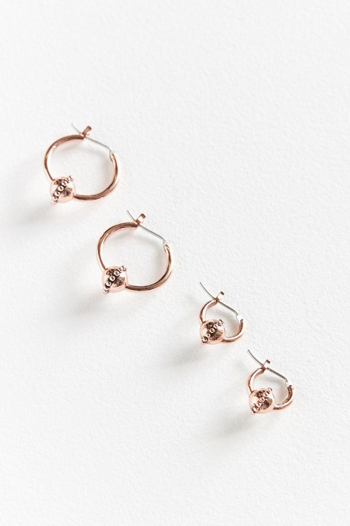 Luv Aj Baroque Huggie Hoop Earring Urban Outfitters