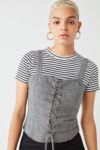 urban outfitters lace corset top