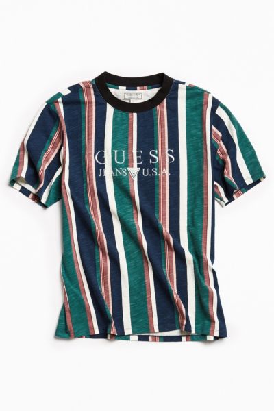 guess 81 sayer striped tee