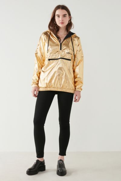 gold adidas windbreaker