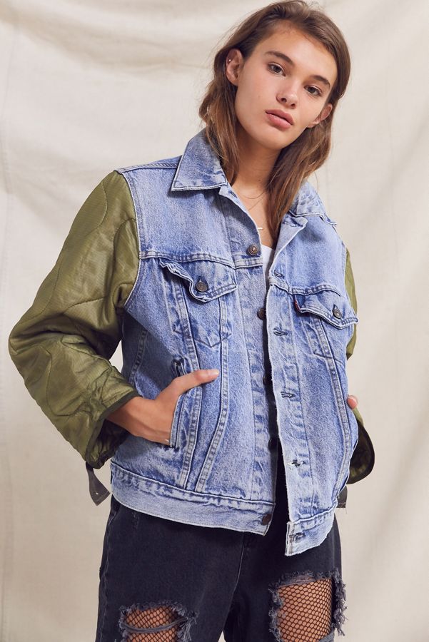 Vintage Liner Sleeve Denim Jacket Urban Outfitters